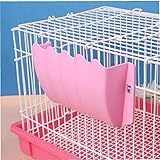 Gain de place. Angoter Rongeur Lapin Herbe Feeder Porte-Bagages Fixe Externe Tablette en Plastique Foin Herbe Bol Chat en Rack Guinée Cochons Petits Animaux Bol Couleur aléatoire