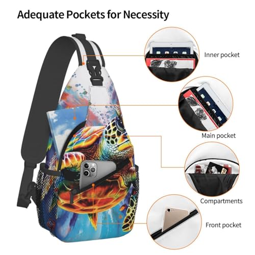 Bolso cruzado colorido para hombre y mujer miniatura 4