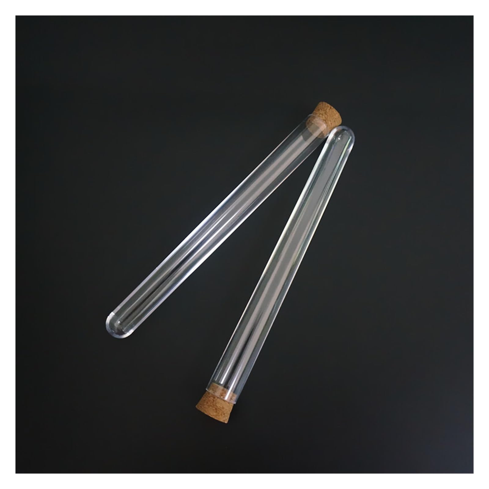 MENGKE 20 Pz 50 Pz 100 Pz 18x180mm Provette Di Plastica Trasparente Con Tappi Di Sughero(50pcs)