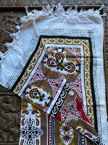 Mogul Interior Indian Bedding Bed Cover Handloom Cotton Fabric India Inspired