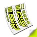 CUAC REVOLUTION Pegatinas Horquilla ROCKSHOX SID SL Ultimate 2020/2021 BTT MTB Fork Stickers AUFKLEBER ADESIVI Bike Decals (Amarillo Reflectante)