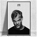 MEIZONGHUOJI Poster Avicii Musiksänger Dj Star Poster 