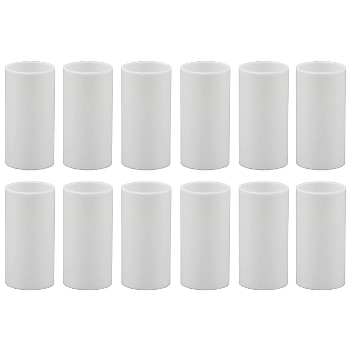 Buy Creative Hobbies 1 3/4 Inch Tall White Plastic Candle Covers