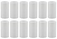 Vista 1 de Creative Hobbies® Fundas de plástico blanco de 1.75 pulgadas para candelabros de 1.75 pulgadas, base de candelabro de 1.75 pulgadas, juego de 12