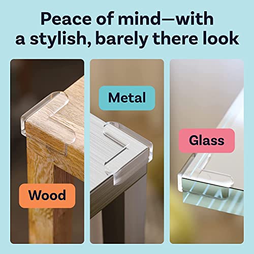 Image of Silicon Corner Protector for Sharp Edges, Table and Bed Edge Guards for Kids, Baby Proofing Furniture (20, Rectangular)