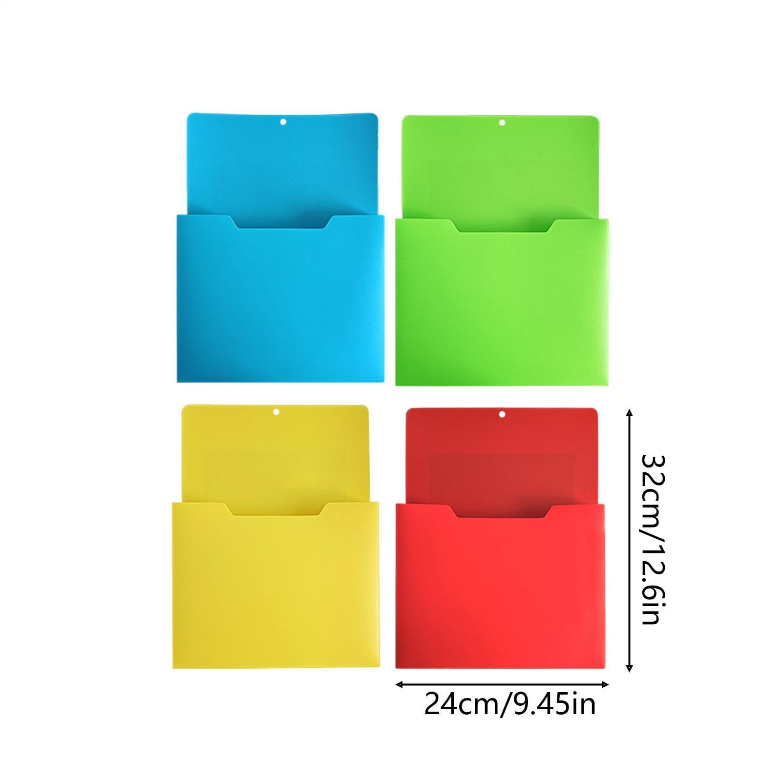 Magnetischer Wandorganizer 4er Set, A4 Papierhalter Mit Großer Magnetfläche