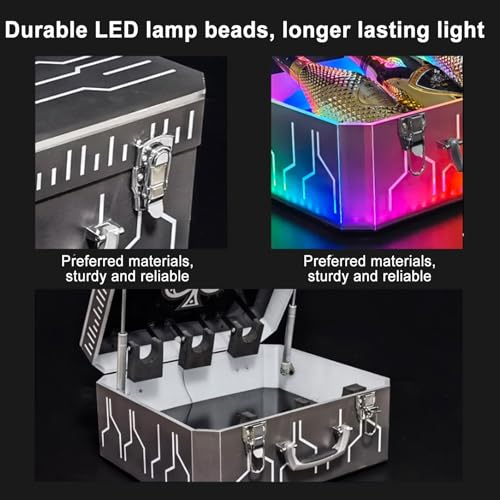 Soporte LED para 3 Botellas de Vino 42x37x21 cm miniatura 5