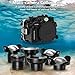 Seafrogs Underwater Housing for Canon EOS R5 Mark II, 40M Waterproof Case with WA005F Dome Port Kit, Waterproof Scuba Diving Case for Canon R5 II+ EF 17-40mm f/4L, RF14-35mm f/4L