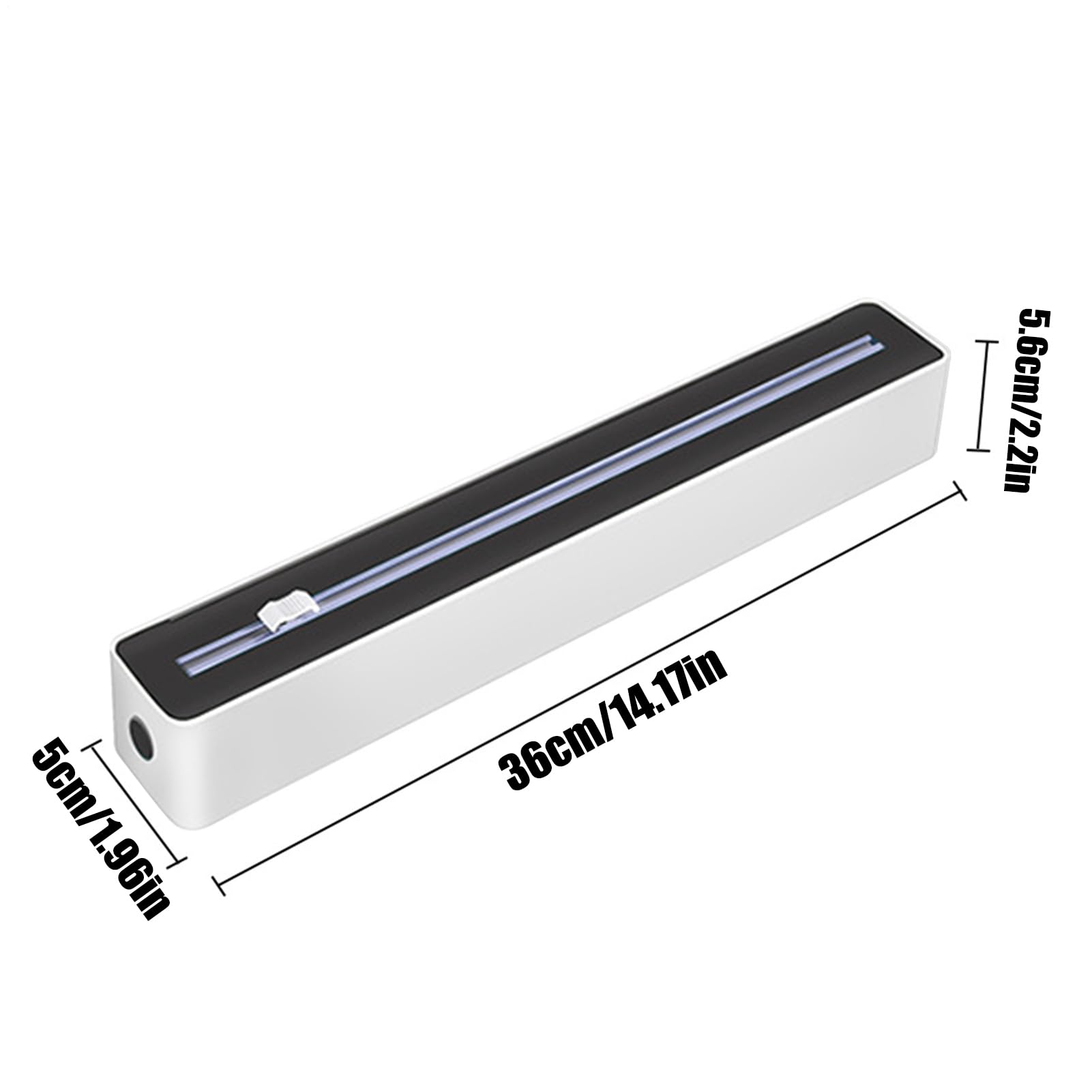 Aluminium-Papierhalter mit integriertem Schneider, ausziehbarer Folienspender – robust, platzsparender Organizer für Wachspapier und Kühlschrank mit Schneidsystem