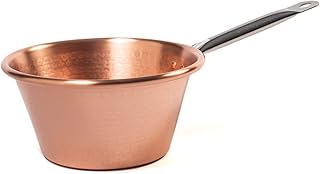 HOME -Copper Pot 24 cm with Stainless Steel Handle – Compatible with Induction and Stainless Steel Hobs