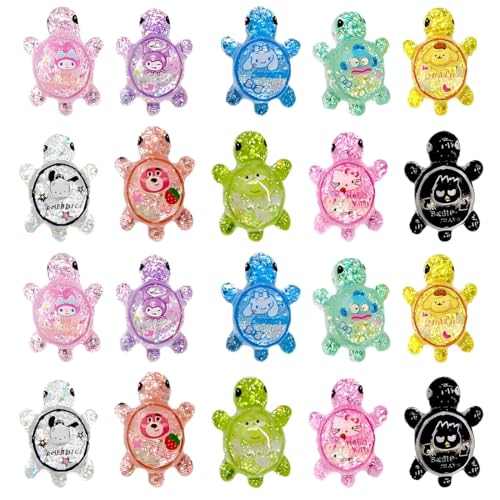 NHQZ 20 Pièces Mini-Tortues Lumineuses, Deco Aquarium Eau Douce, Décoration Diy Pour Jardin, Aquarium Et Aménagement Paysager, Deco Aquarium (Plusieurs...