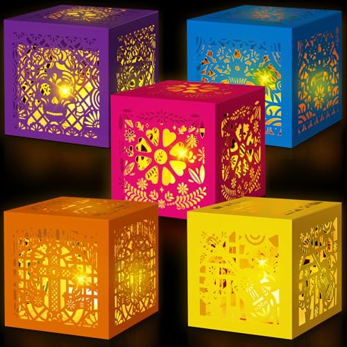 Pasimy 30 Pcs Day of The Dead Decorations Sugar Skull