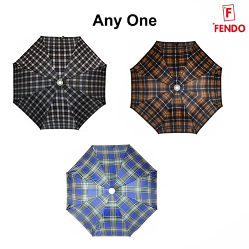Image of Fendo 23 Inch Wooden Umbrella for Men & Women | Windproof Waterproof Umbrella for Daily Travel & Office Use | Auto Open Stick Umbrellas