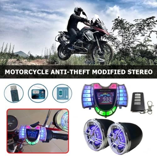 Parlante para motocicleta con micrófono y radio FM miniatura 6