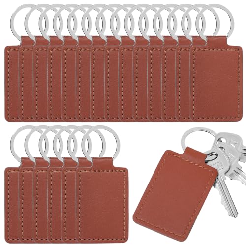 Porte-clés de voiture rectangulaire en cuir contre les rayures