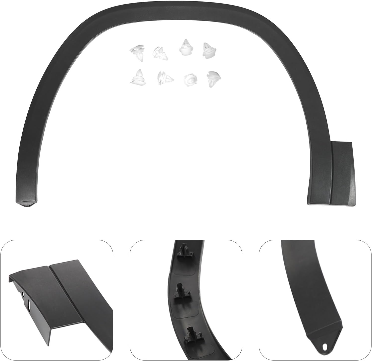 Front Left Fender Trim Compatible with Volkswagen Atlas 2018 2019 2020 2021 Wheel Fender Flare Wheel Arch Molding Cover Fender Molding Trim Replace for 3CN853717B9B9 VW1290107 (Left)