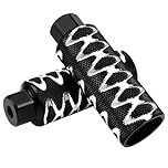 Dokpav 2PCS Universal Bike Pegs, 220lb Load Aluminum Alloy Bike Foot Pegs for Kids Adult, BMX Rear Feet Pedals for Mountain Bikes, Bicycle Foot Stunt Pegs For BMX Mountain Bike Bicycle Bearing (Black)