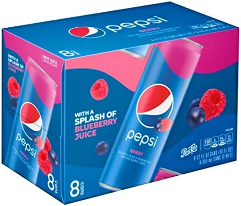 Pepsi Berry 12oz 8Pk Sleek Cans, 96 Fl Oz