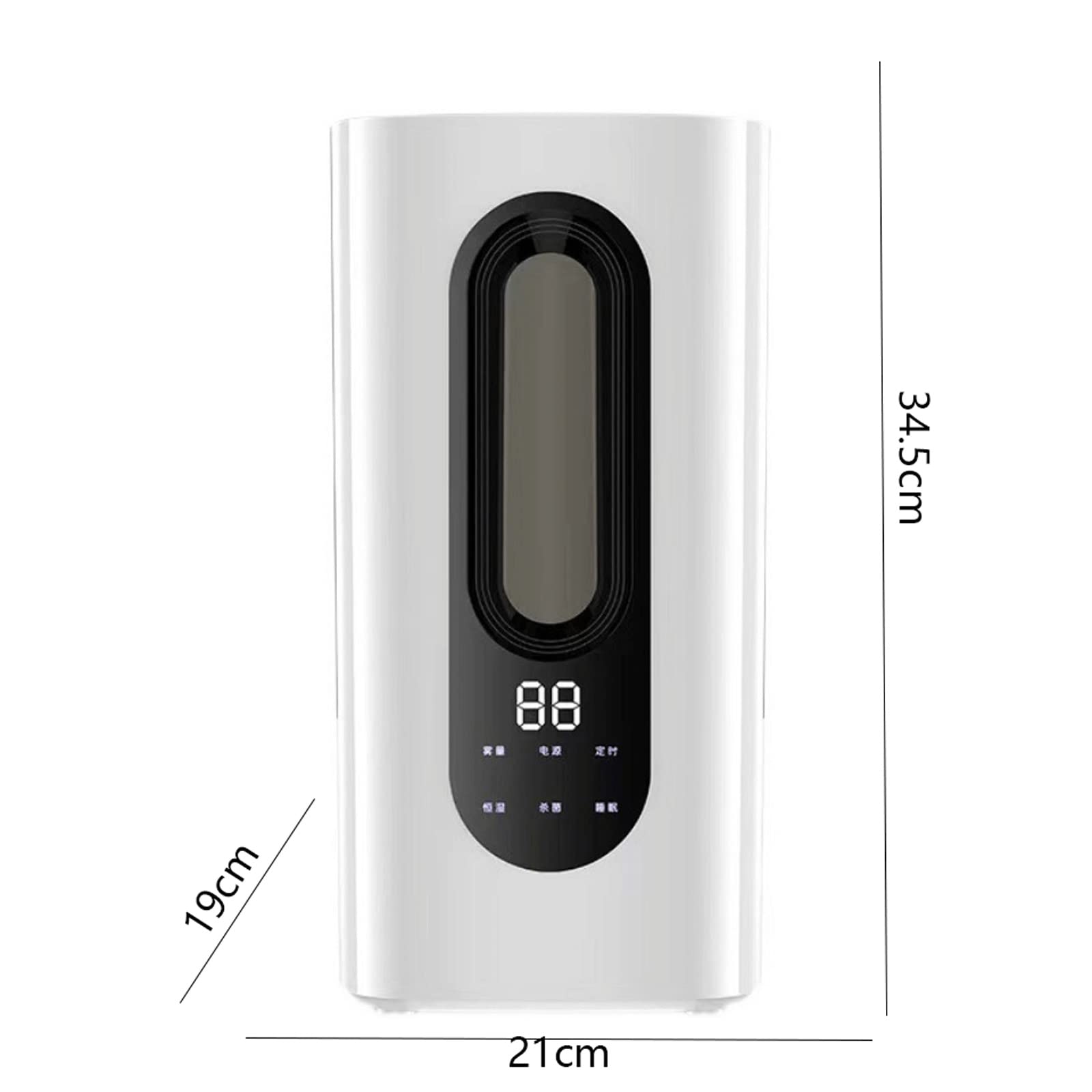 umidificatori a Nebbia con riempimento dall'alto per Camera da Letto, Stanza Grande, cameretta dei Bambini, umidificatore a Nebbia Fredda con ultrasuoni Silenzioso, speg(
