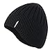 Home Prefer Boys Toddler Knit Beanie Winter Warm Skull Hat Ears Covers Black