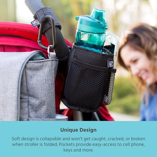 J.L. Childress Universal Cup N Stuff Stroller Cup & Phone Holder, Black, 1... - Image 4