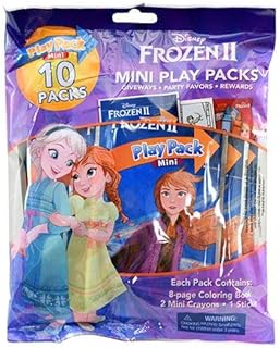 Disney Frozen 2 Mini Play Packs 10-Pack with Crayons and Stickers