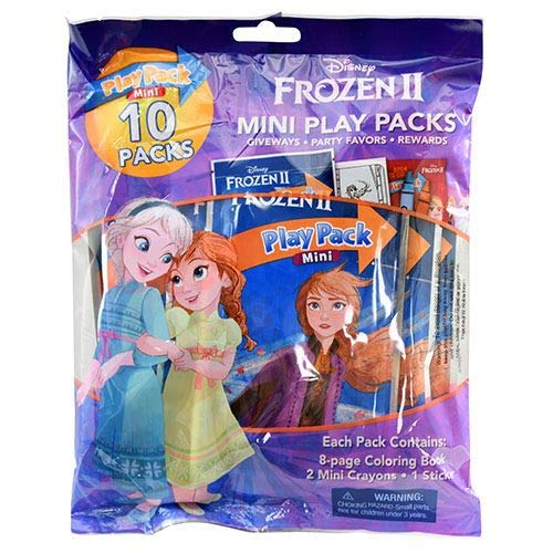 Disney Frozen 2 Mini Play Packs 10-Pack with Crayons and Stickers by Disney - Used condition - US$7.53
