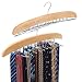 EZOWare [2-Pack Tie Belt Hangers, Adjustable 24 Clip Racks Holder Hook Hanger for Closet Organizer Storage - Beige