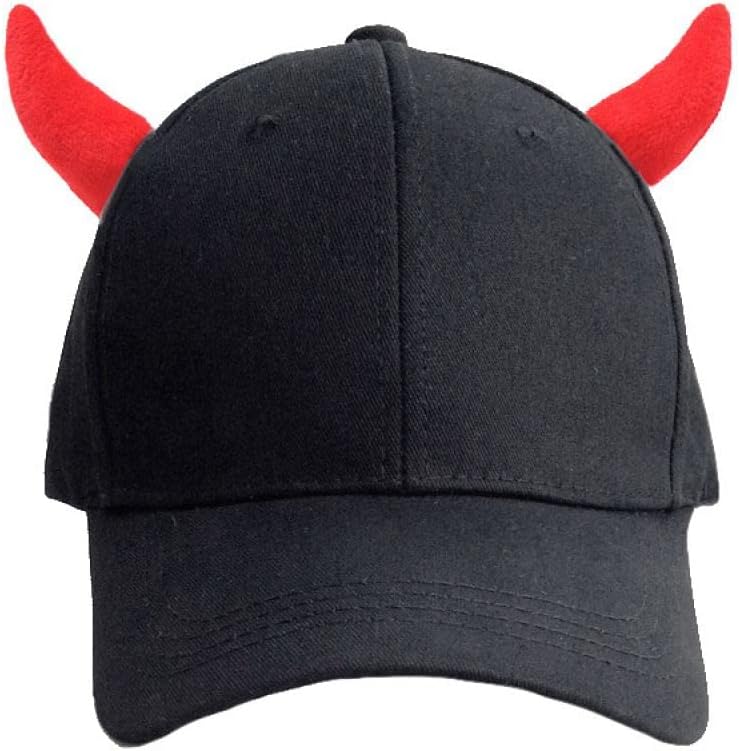 123Arts Devil Horn Peaked Baseball Cap Hat for Men and Women at Amazon ...