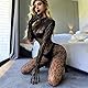 V-Ting Erotische Bodystockings für Damen, Damen Bodystocking Netz body Catsuit, Ouvert Catsuit Sexy Dessous Unterwäsche für Frau,Fischnetz Bodystocking,Sexy UltradüNner Full Body Stockings