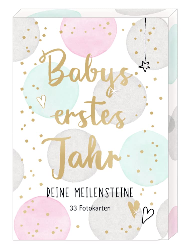 COPPENRATH DIE SPIEGELBURG Fotoalbum Fotokarten-Box – Babys erstes Jahr – Deine Meilensteine