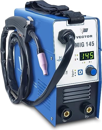 Soldador de Hilo sin Gas 145A Soldadora Inversor Mig/MMA, Máquina de Soldar de Hilo...