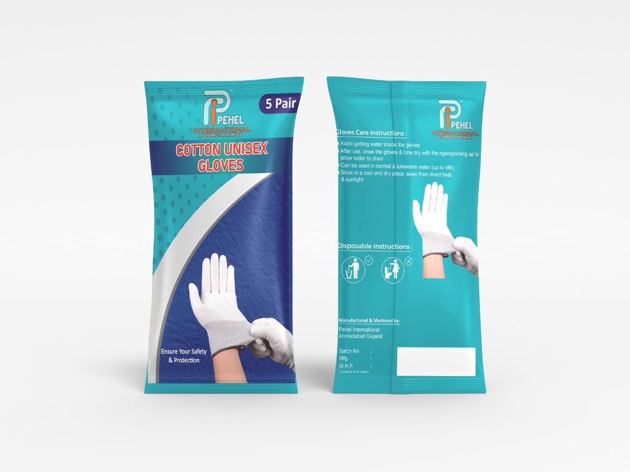 Pehel International ® | Unisex Cotton Reusable Gloves | Hand Protection Multi-Purpose Gloves | Ideal for Gardening, Kitchen and daily routine activities - (Set of 5 Pairs, white) (B089B3PM6F) Amazon Price History, Amazon Price Tracker