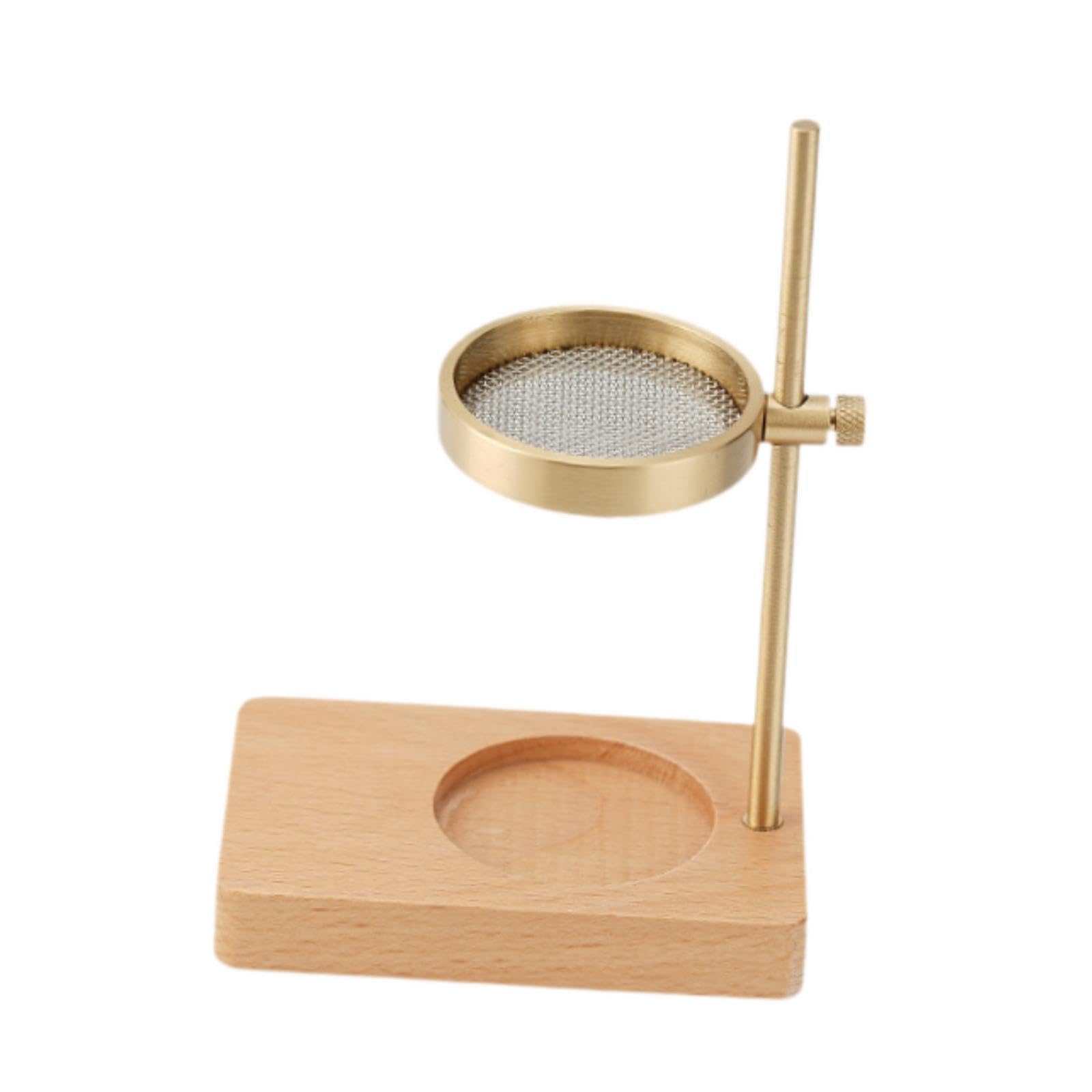 predolo Räuchergefäß, ätherischer Öldiffusor, Teelicht, Heizzubehör, hohe Leistung, einfache Reinigung, Premium-Aromaofen für Zuhause, Buchenholz Messing