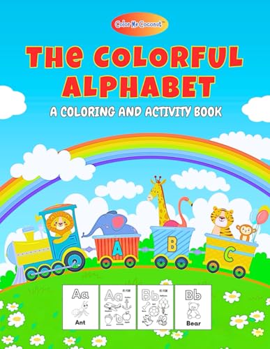 The Colorful Alphabet: A Coloring and Activity Book for Kids | Premium Edition | A to Z | Letter Recognition, Word Recognition and Letter Tracing | Play and Learn | The Color Me Coconut Collection image 2
