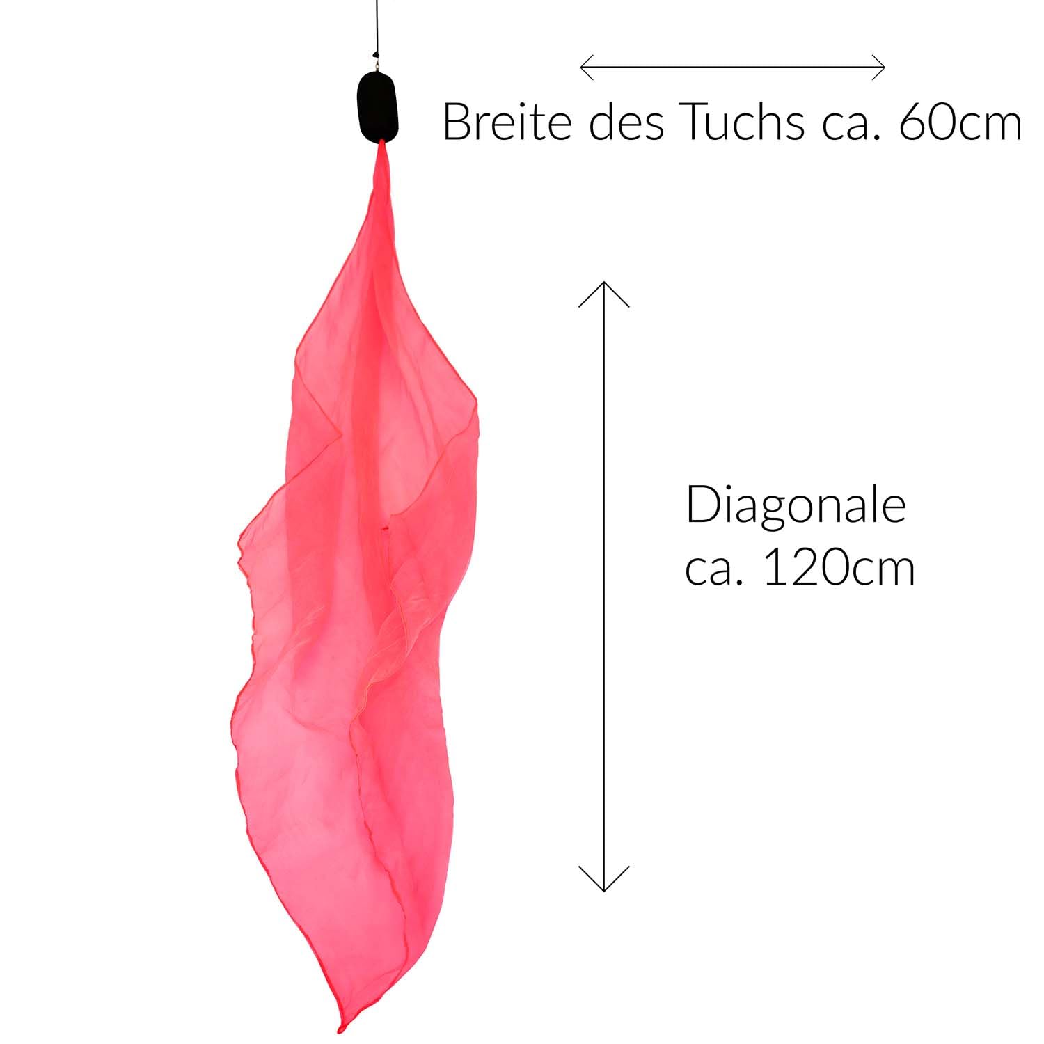 Diabolo Freizeitsport UV Licht Poi in Rosa - Engelsflügel Spinning Pois Spiral Pois Soft Pois für Anfänger und Profis