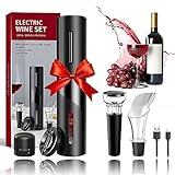 🎉【Abrebotellas eléctrico ampliamente aplicado】Este abrebotellas eléctrico viene en una hermosa y completa caja de color, es el regalo perfecto para amigos, amantes, familiares y amantes del vino. Perfecto para fiestas, ceremonias, conferencias, cumpleaños, bodas, cenas, aniversarios, graduaciones, jubilaciones, celebraciones, mudanzas, catas de vino y más. Puede deslizar fácilmente este abrebotellas eléctrico portátil en su bolso, lo que le permite usarlo en una variedad de situaciones.