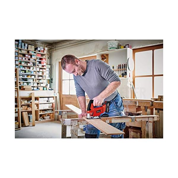 Einhell Akku-Stichsäge TC-ST 18 Li-Solo (Li-Ion, 18V, 20 mm Hubhöhe, max. 45° Schrägschnitte, Pendelhubfunktion… – Bild 7