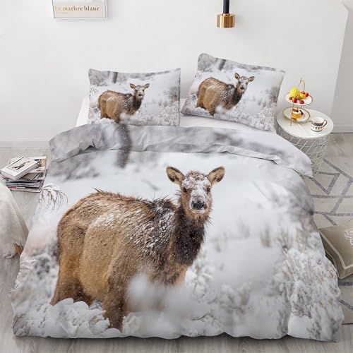 Housse couette en microfibre douce anti-plis lit 220x240 - 2