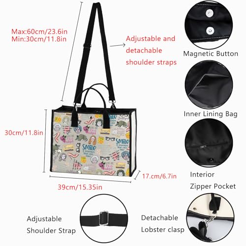 Bolsa Tote POFULL Romance Movie Lover para mujeres y hombres miniatura 4