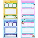 4 Pieces Animal to Do List Notepad Animal Daily Planner Note Pad Funny Puns Notepad for Office Home...
