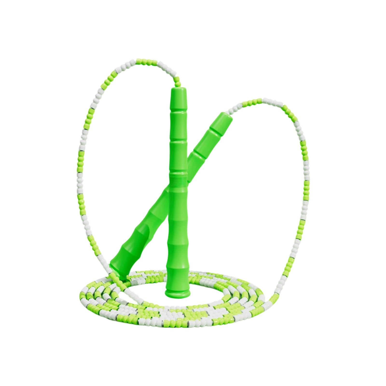 BWANGIAO Soft Beaded Jump Rope With Tangles Resistant Designs For Workout And Fitness Training Adjustable Length Skipping Rope