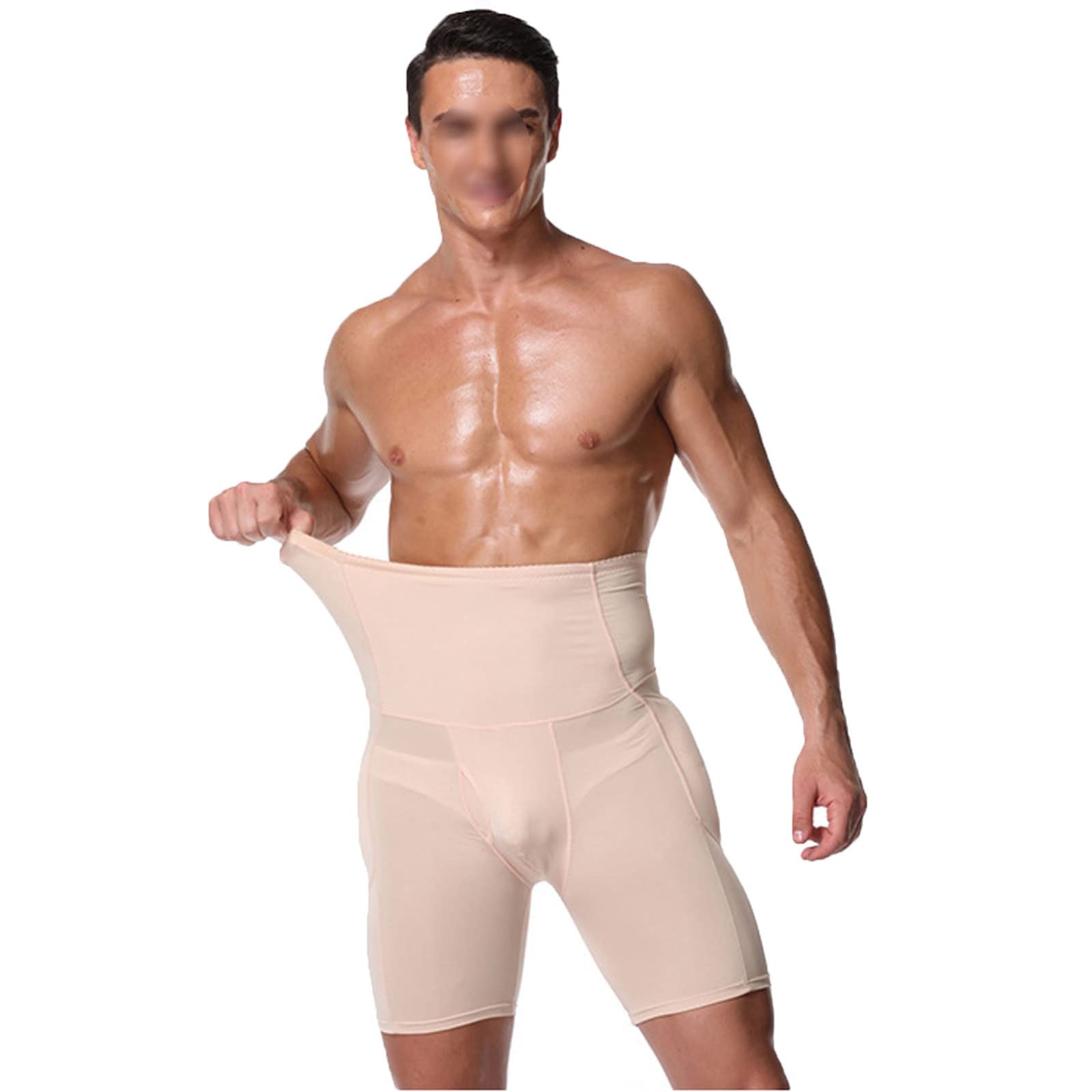 Herren Padded Shapewear Hip Butt Lifter Waist Trainer Control Boyshorts,B-6XL