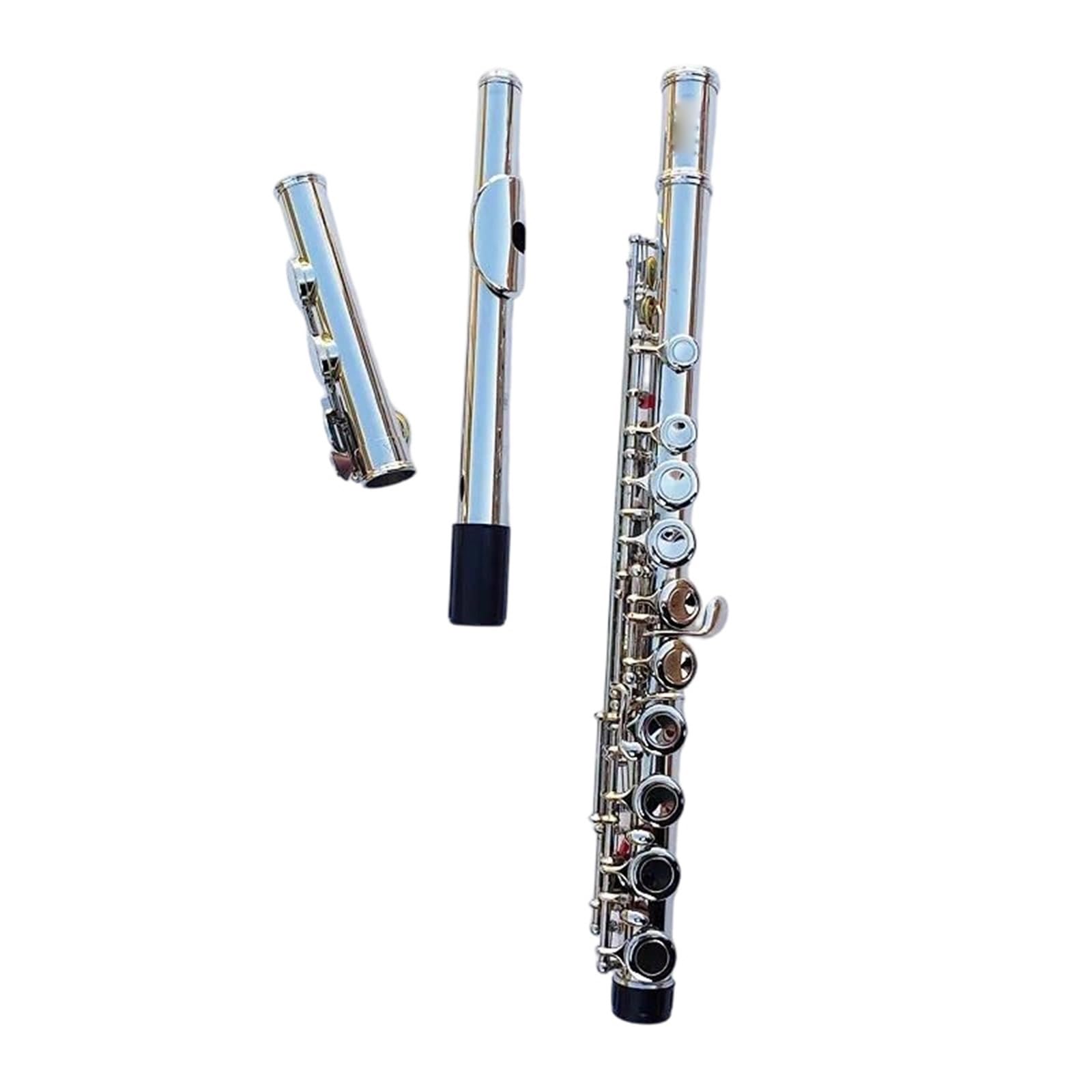 Flet Poprzeczny YF-471 16 Otworów Z Kluczem E YF-271 Posrebrzany C Biała Miedź Flet Poprzeczny Instrumenty Muzyczne(YFL-271)
