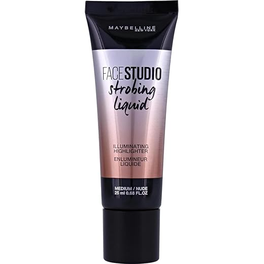 Maybelline New York - Master Strobing Liquido, Iluminador Líquido para Pieles Medias, Tono 200 Medium Nude