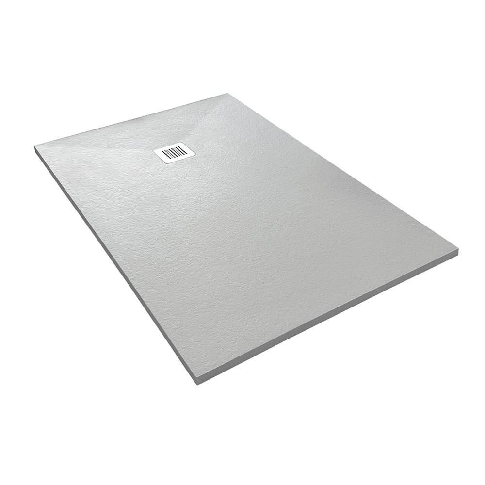 Receveur de douche composite Veroni Madison 120x80cm blanc extra plat