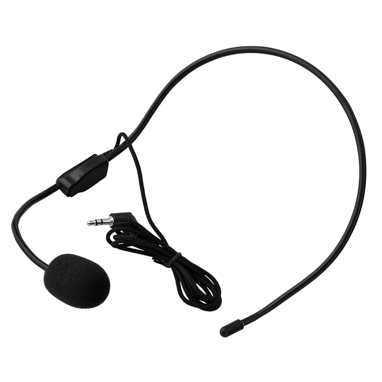 Microphone Monté Sur la Tête, Micro Serre-tête Filaire 3,5 Mm, Mini Micros à Condensateur, Microphone Mains Libres Pour Chanter, Perche Filaire Flexible Pour Amplificateur De Voix, Enseignant