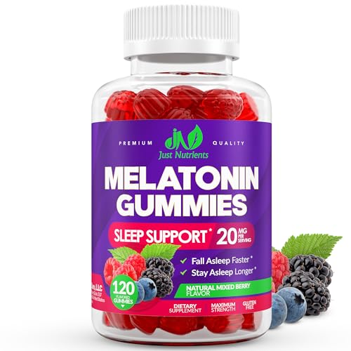 Melatonin 20mg Gummies (120 Count) - Maximum Strength Sleep...