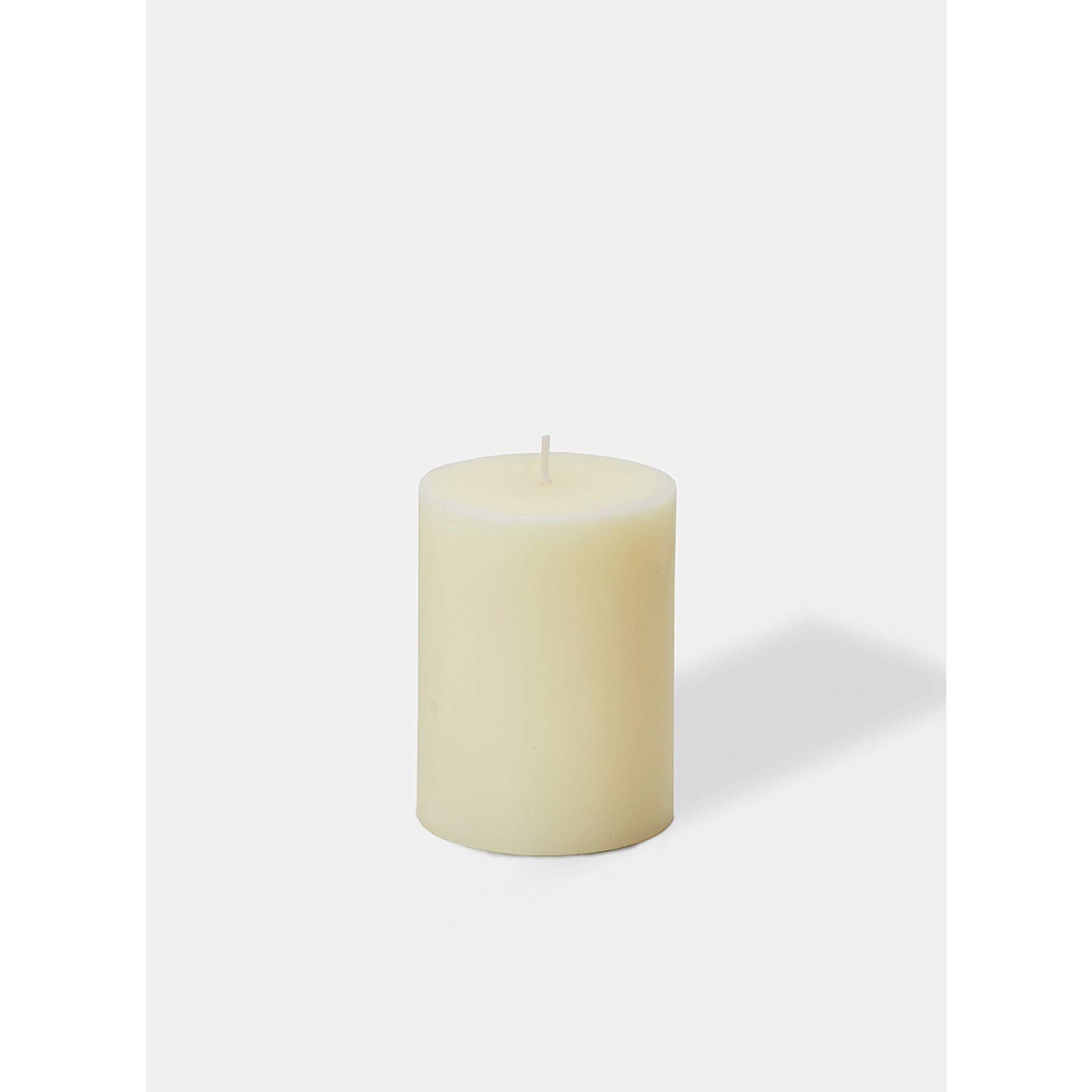 Serene Spaces Living Set of 4 Ivory Pillar Candles for Wedding, Birthday, Holiday & Home Decoration, 3