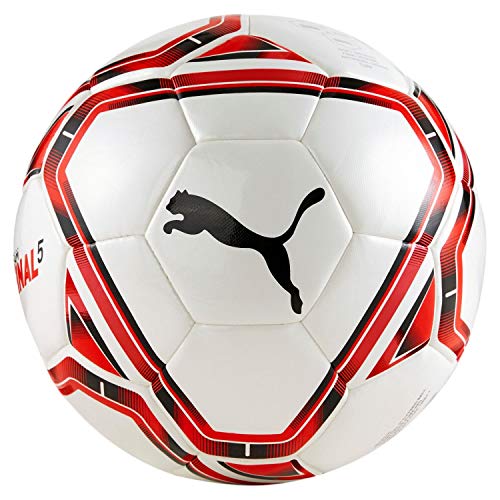 PUMA teamFINAL 21.5 Hybrid Ball Balón de Fútbol, Unisex-Adult, White Red Black, 5
